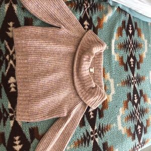 Pink off the shoulder sweater